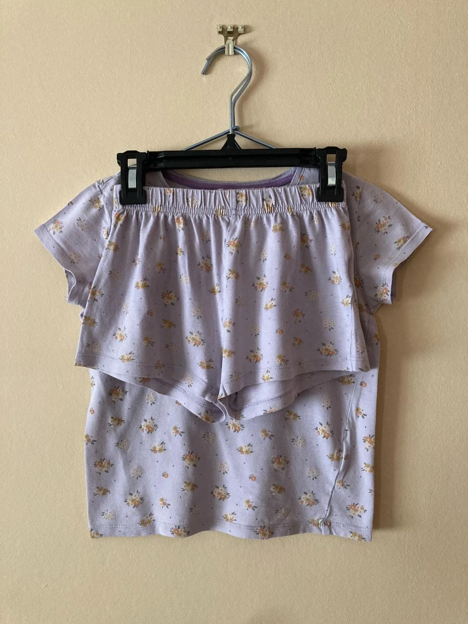 Pyjama été court Kiabi fille 8 ans lilas